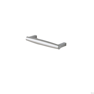 Hjo 128 länglicher Möbelgriff, gebürstetes Silber