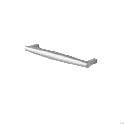 Hjo 192 länglicher Möbelgriff, gebürstetes Silber