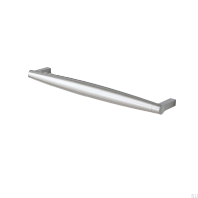 Hjo 256 länglicher Möbelgriff, gebürstetes Silber