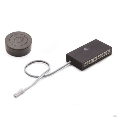 Fernbedienungsdimmer Giro 24V 72W Schwarz