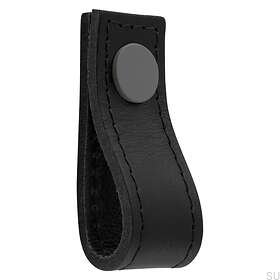 Loop Avio Ledermöbelknopf Schwarz und Grau