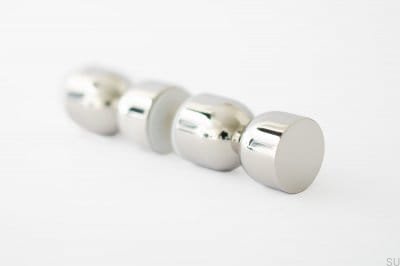 Kokeshi 1832 doppelseitiger Möbelknopf, polierter Messingstahl