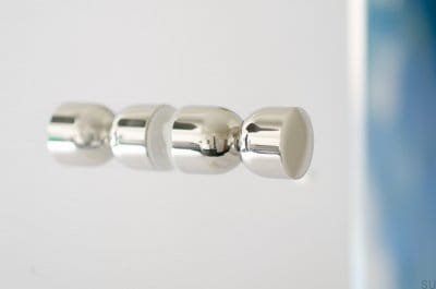 Kokeshi 1832 doppelseitiger Möbelknopf, polierter Messingstahl