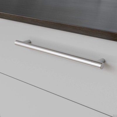 Längsmöbelgriff Varberg 256, gebürstetes Silber