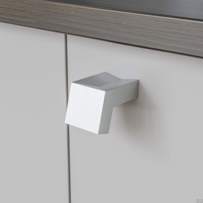 Båstad 16 Möbelknopf aus gebürstetem Silber