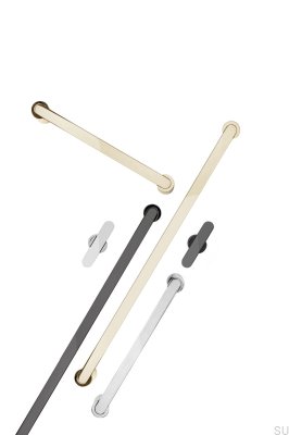 T-Bar Fusion Möbelknopf, poliertes Nickel