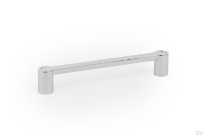 Fusion 160 länglicher Möbelgriff, poliertes Nickel