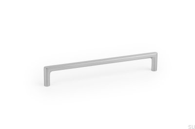 Pura 160 länglicher Möbelgriff, gebürstetes Nickel