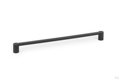 Fusion 320 Länglicher Möbelgriff aus schwarzem Titan 