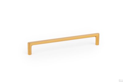 Länglicher Möbelgriff Pura 160 Gold Brushed Cava