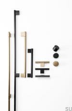 Point 320 länglicher Möbelgriff Aluminium Schwarz Titan 