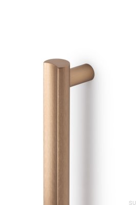 Möbelgriff Moon Big 384, gebürstetes Gold, Cava