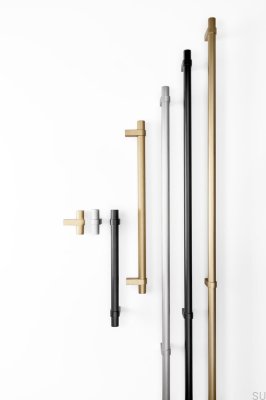 Längsmöbelgriff Nobb 320, gebürstetes Aluminium, Gold