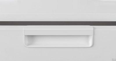 Möbeleinbaugriff Moule 128, Metall, mattweiß