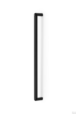 Riss Big 480 länglicher Möbelgriff, Aluminium, mattschwarz