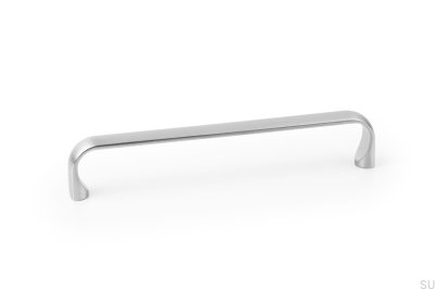 Miig 160 länglicher Möbelgriff, gebürstetes vernickeltes Metall