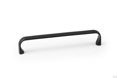 Miig 160 länglicher Möbelgriff, Metall, mattschwarz