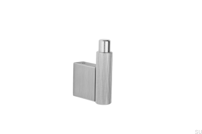 Arpa-Wandhalter aus gebürstetem Aluminium in Silber