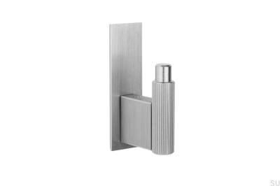 Wandhalter mit Unterlegscheibe Arpa Plate Aluminium Silber gebürstet