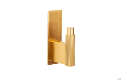 Wandhalter mit Unterlegscheibe Arpa Plate Aluminium Gold gebürstet dunkel