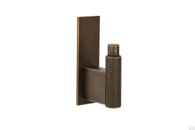 Wandhalter mit Unterlegscheibe Arpa Plate Aluminium Rustic Gold