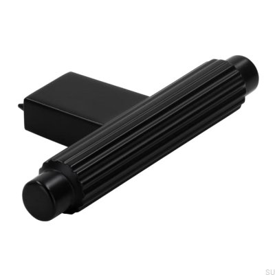 Möbelknopf T-Bar 2594 aus mattschwarzem Metall