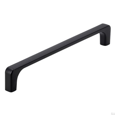 Länglicher Möbelgriff 2563 160 Metall Schwarz Matt