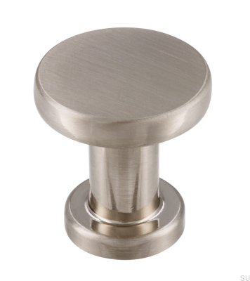 Möbelknopf 2505 30 Gebürstetes Silber