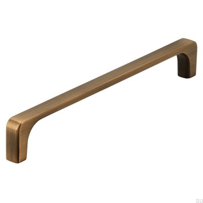 Länglicher Möbelgriff 2563 160 Gebürstetes Goldmetall