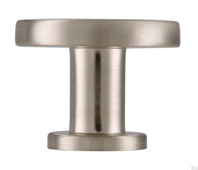 Möbelknopf 2505 30 Gebürstetes Silber