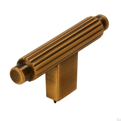 T-Bar 2594 Antik-Möbelknopf aus gebürstetem Gold