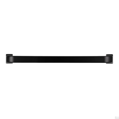 Länglicher Möbelgriff 2525 128 Mattschwarzes Metall