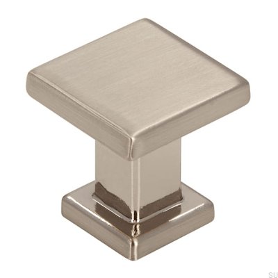 Möbelknopf 2506 Gebürstetes Silber