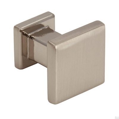 Möbelknopf 2506 Gebürstetes Silber