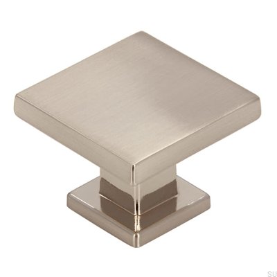 Möbelknopf 2506 30 Gebürstetes Silber