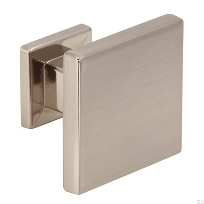 Möbelknopf 2506 30 Gebürstetes Silber