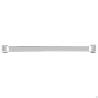 Länglicher Möbelgriff 2525 128 Chrom poliert