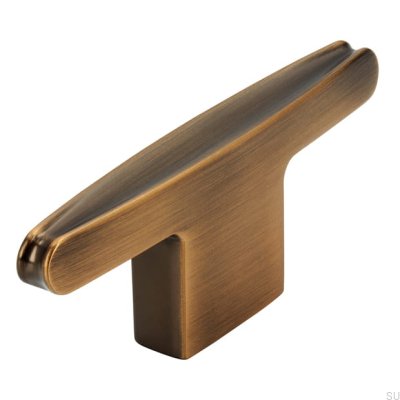 T-Bar 2570 16 Antikgold gebürsteter Möbelknopf