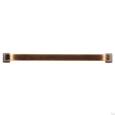 Länglicher Möbelgriff 2525 128 Antik gebürstete Bronze