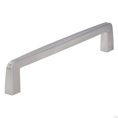 Länglicher Möbelgriff 2570 160 gebürstetes Silber