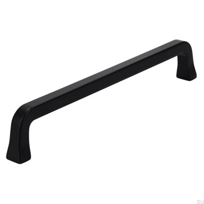 Länglicher Möbelgriff 2525 160 Metall, Mattschwarz