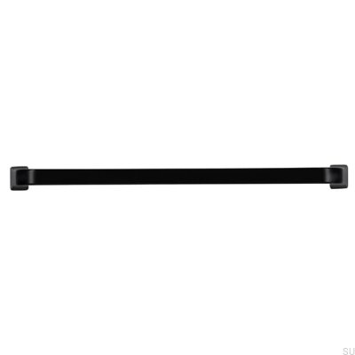 Länglicher Möbelgriff 2525 160 Metall, Mattschwarz
