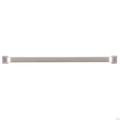 Länglicher Möbelgriff 2525 160 gebürstetes Silber