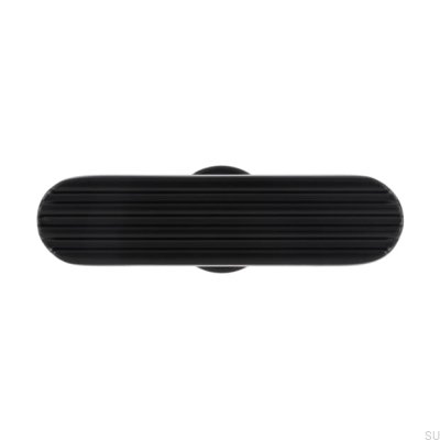T-Bar 2588 48 Möbelknopf aus mattschwarzem Metall
