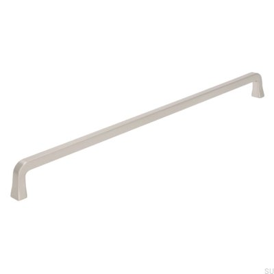 Länglicher Möbelgriff 2525 320 gebürstetes Silber