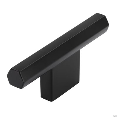 Möbelknopf T-Bar 2571 16 Mattschwarz