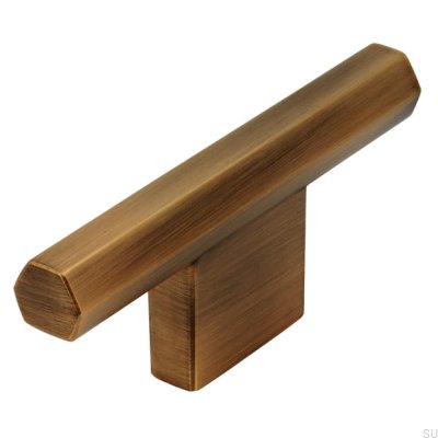 T-Bar 2571 16 Antikgold gebürsteter Möbelknopf