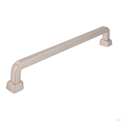 Länglicher Möbelgriff 2536 160 gebürstetes Silber