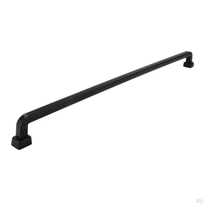 Länglicher Möbelgriff 2536 320 Metall Schwarz Matt