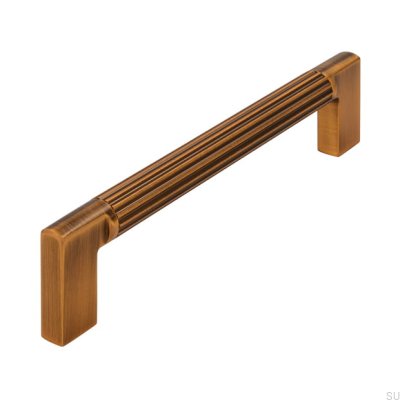 Länglicher Möbelgriff 2591 128 Antikbronze